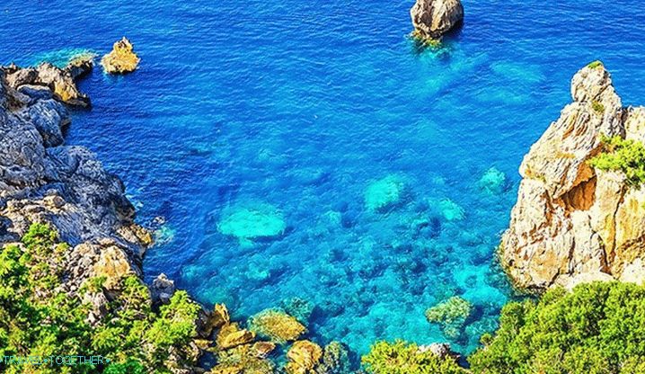 Ionian Sea in Corfu