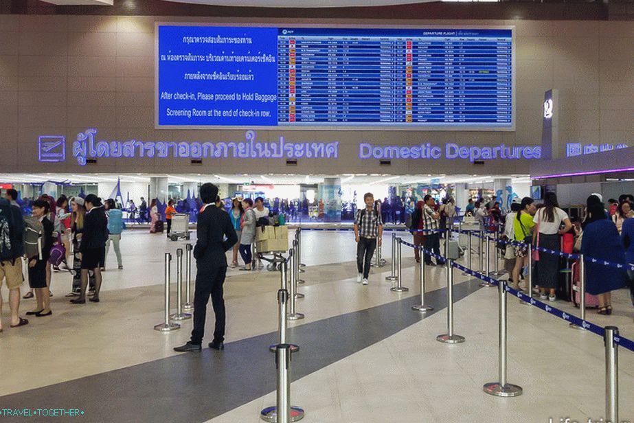 Don Muang Airport, departure zone, domestic terminal