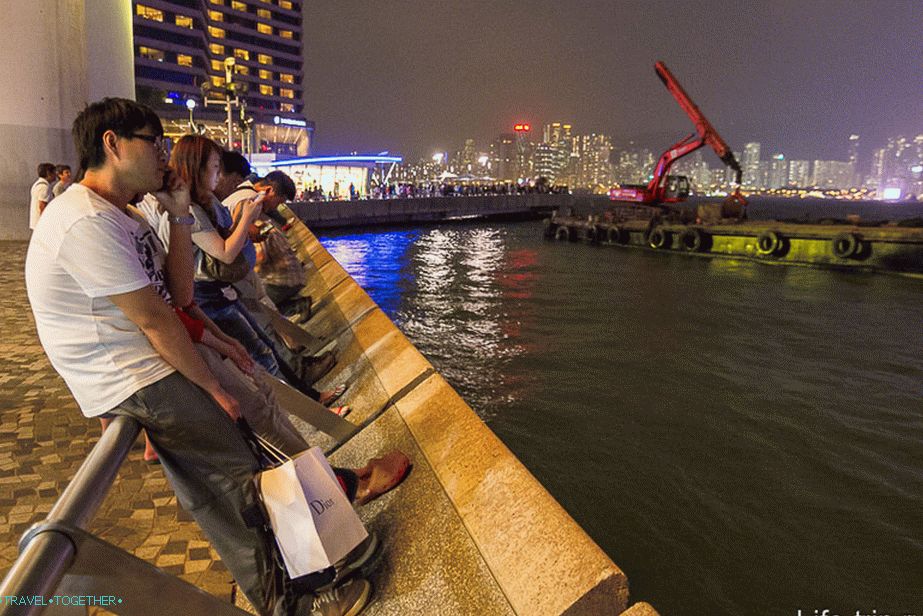 Everyone is waiting for the laser show