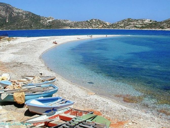 Aegala beach in Amorgos