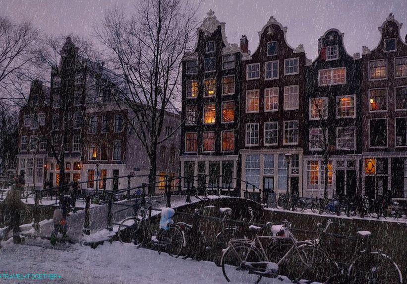 Snow in Amsterdam