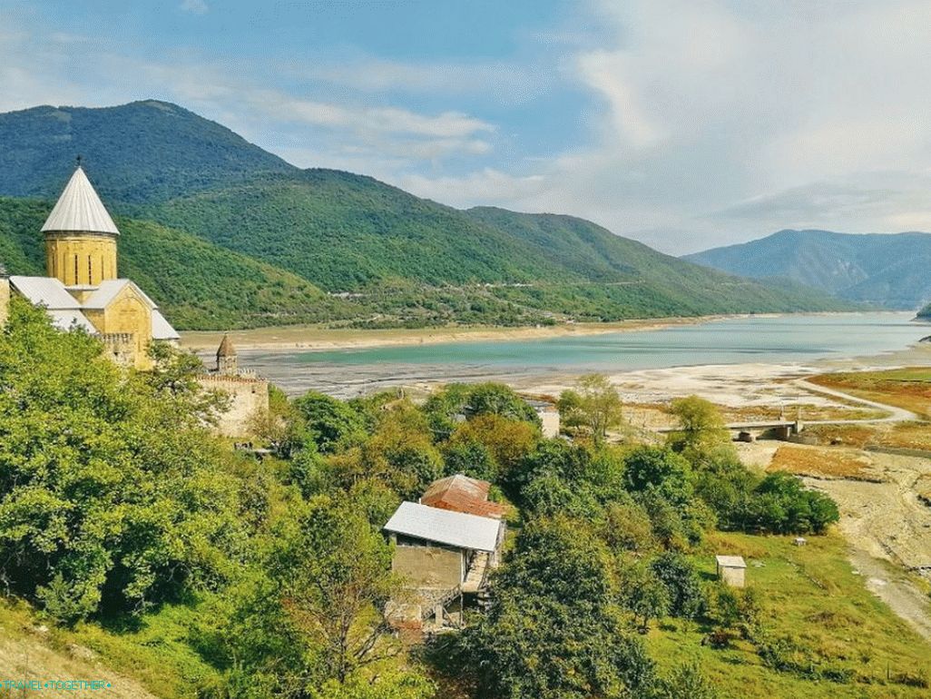Ananuri on the background of Zhinvali