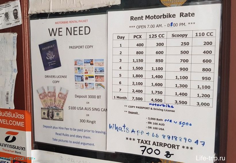 Rent a bike in Phuket - proven rentals