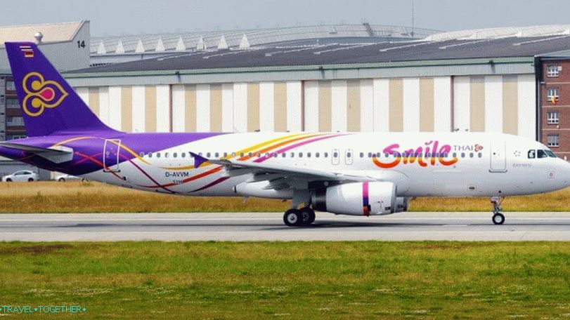 Low-cost airline THAI Smile in Thailand