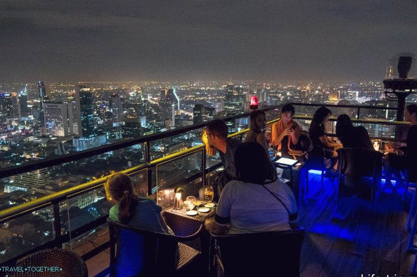 Vertigo Bar and Restaurant on the roof of Banyan Tree Bangkok - 61st floor
