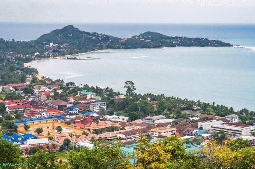 View of Lamai Beach