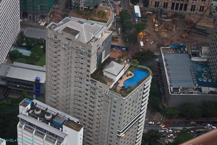 Someone in the hotel has a pool