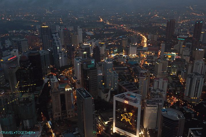 Kuala Lumpur in the evening