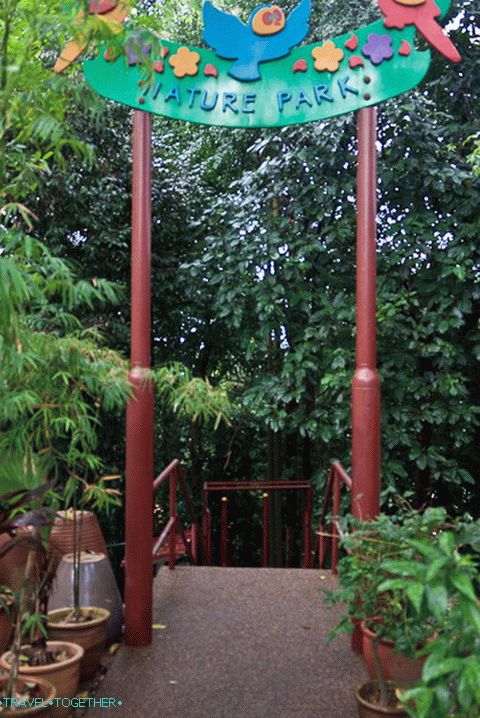 Entrance to the park Bukit Nanas
