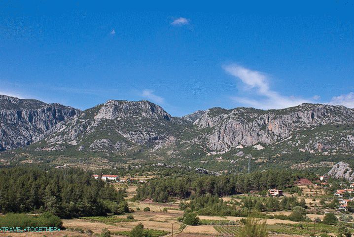 Away from the resort area of   Turkey.