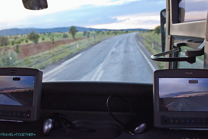 Comfortable buses in Turkey.