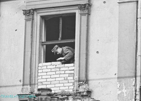 They blast the windows overlooking the West of Berlin