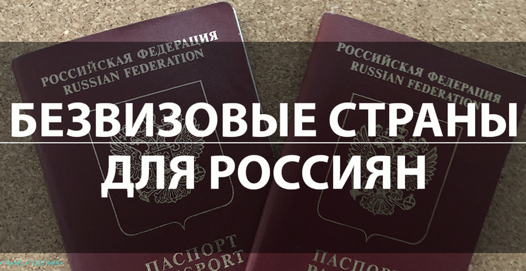 Visa-free countries for Russians - updated list