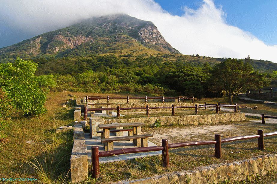 Camping - a place for tents near the Big Buddha