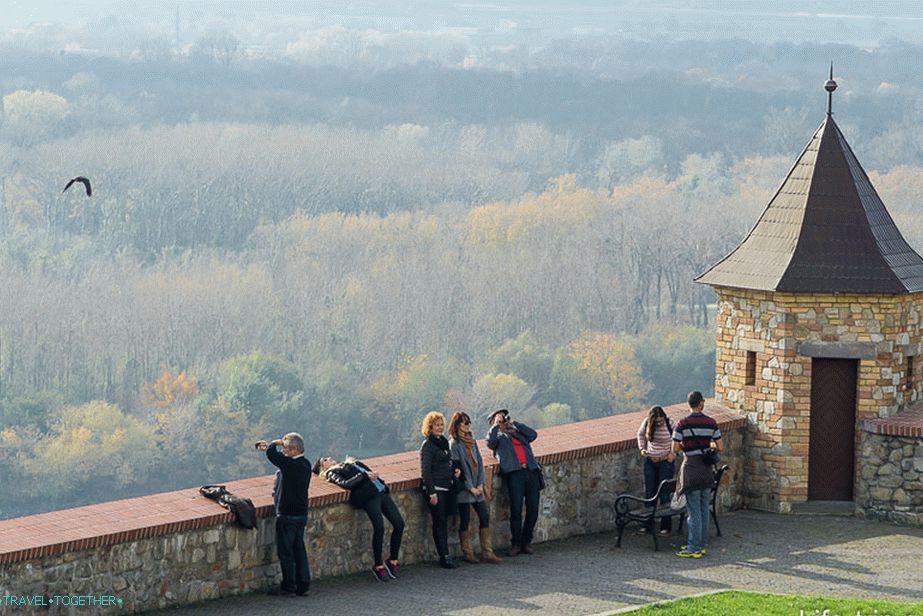 Observation deck, from where views of Bratislava open