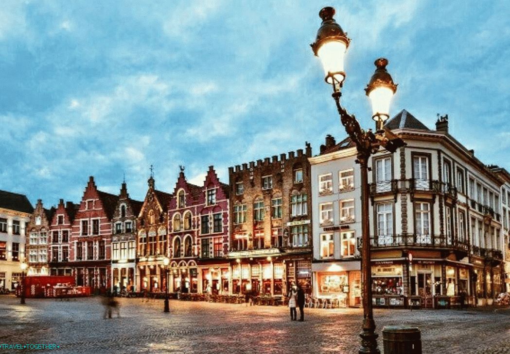 The historical center of Bruges