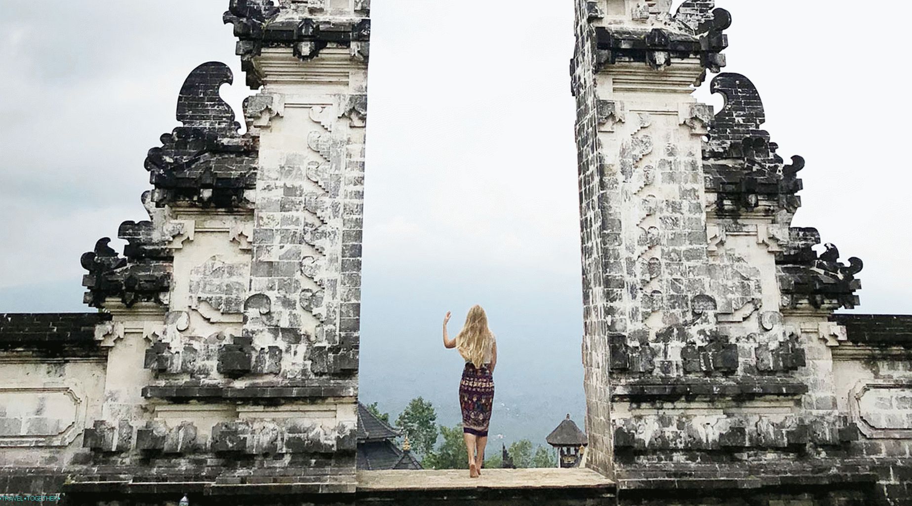 Near the volcano Agung