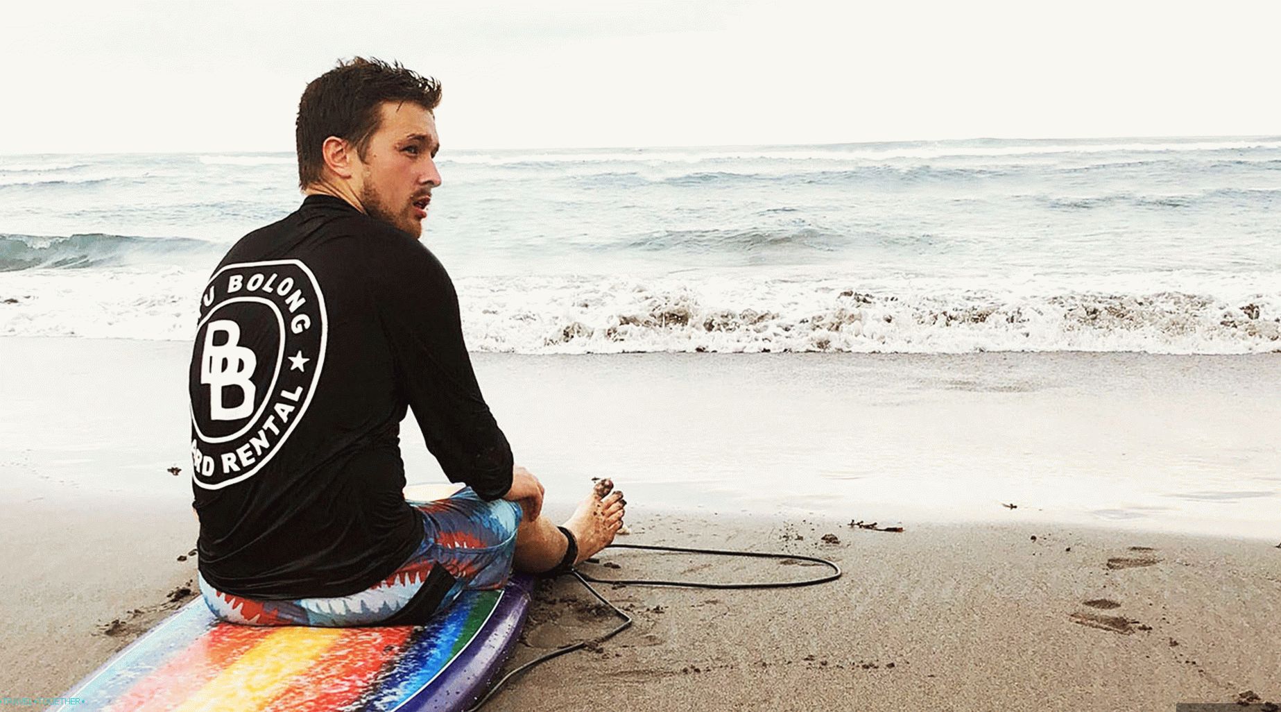 Renting surfboards in Bali