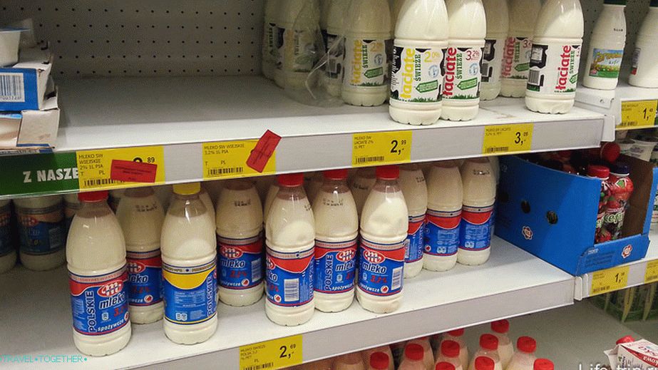 Excellent milk with a normal shelf life