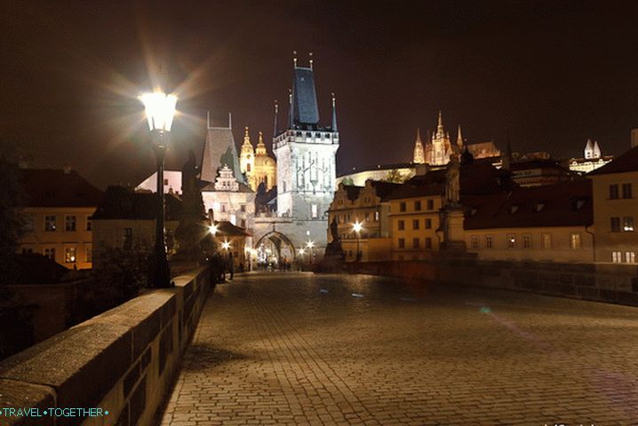 Old Prague in the evening, Charles Bridge