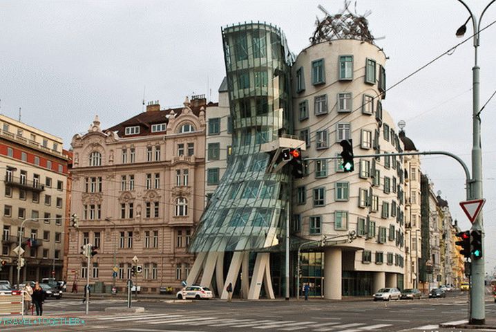 Unusual building in the center of Prague