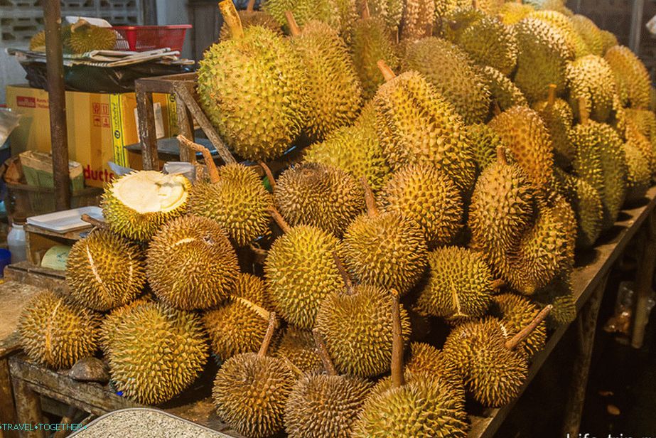 What a durian looks like outside