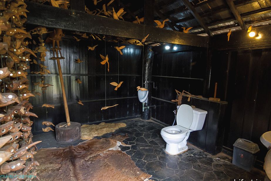 The toilet here is also unusual