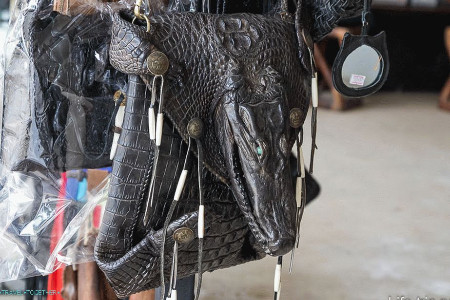 Bag from a crocodile for a business woman
