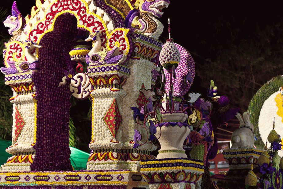 Flower Festival of Thailand, parade carts