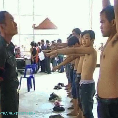 The call to the army of Thailand