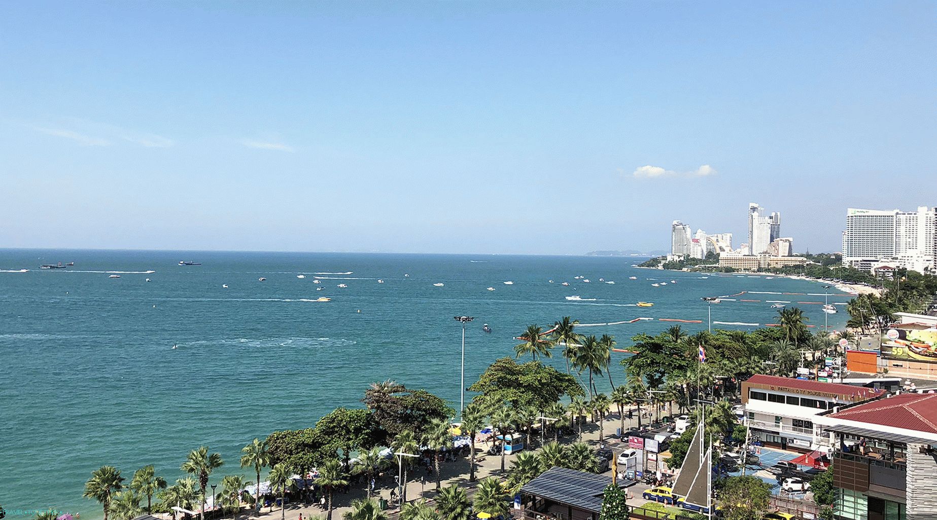 Pattaya beach view of the sea