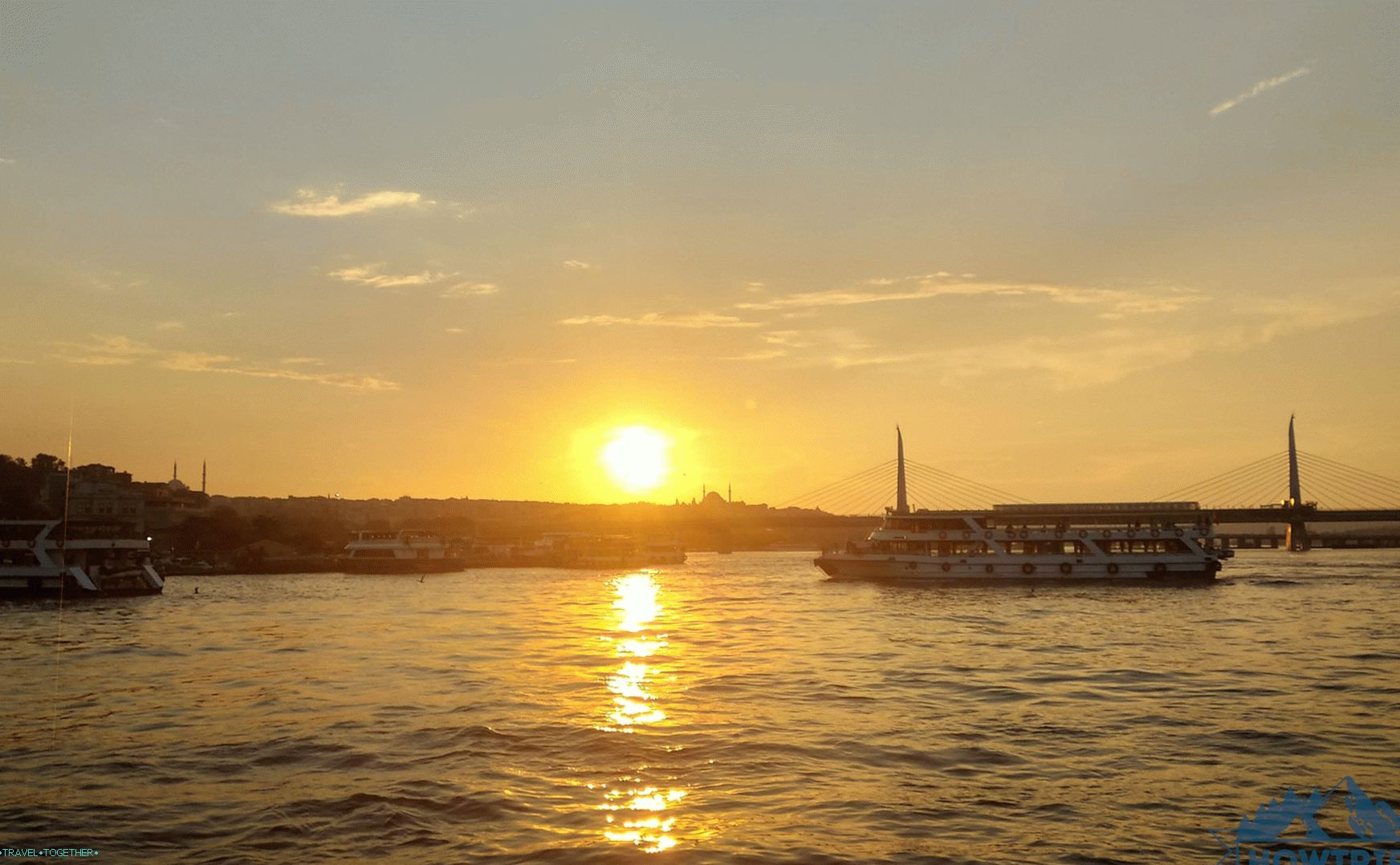Sunset over the Bosphorus