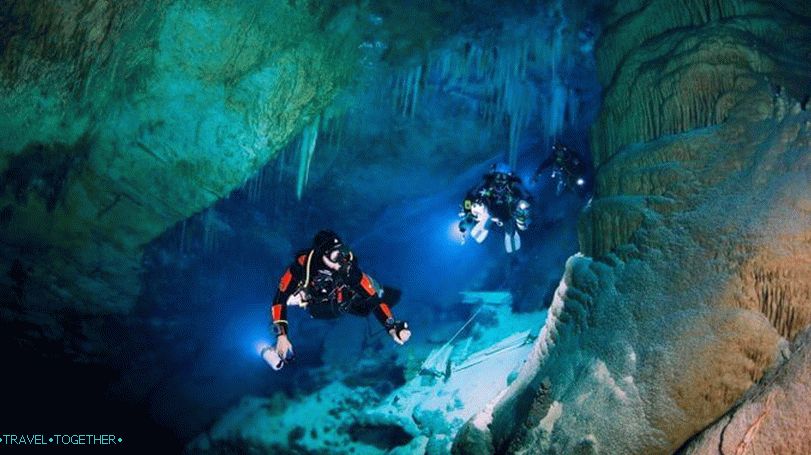 Cave diving in Thailand