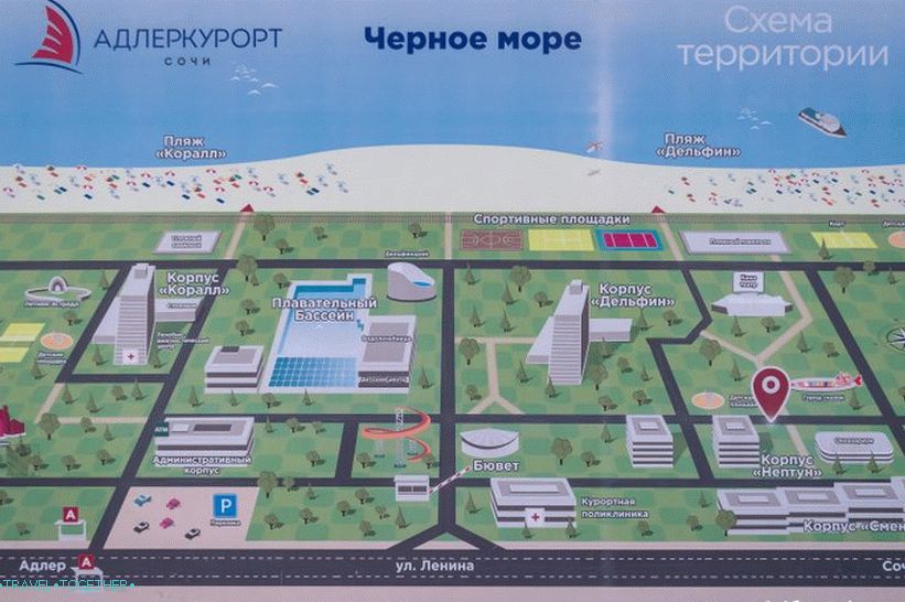 Адлеркурорт карта территории