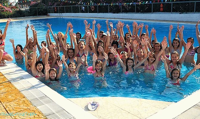 On the children's holiday in Greece