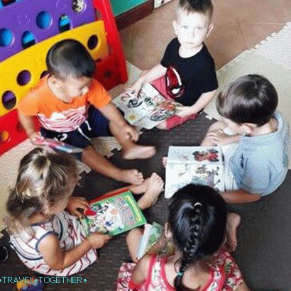 Learning to read in kindergarten Pattaya