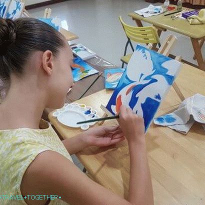 Learning to draw in kindergarten Pattaya