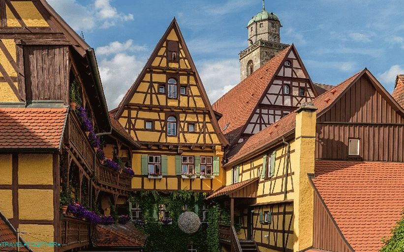 The old architecture of Dinkelsbühl