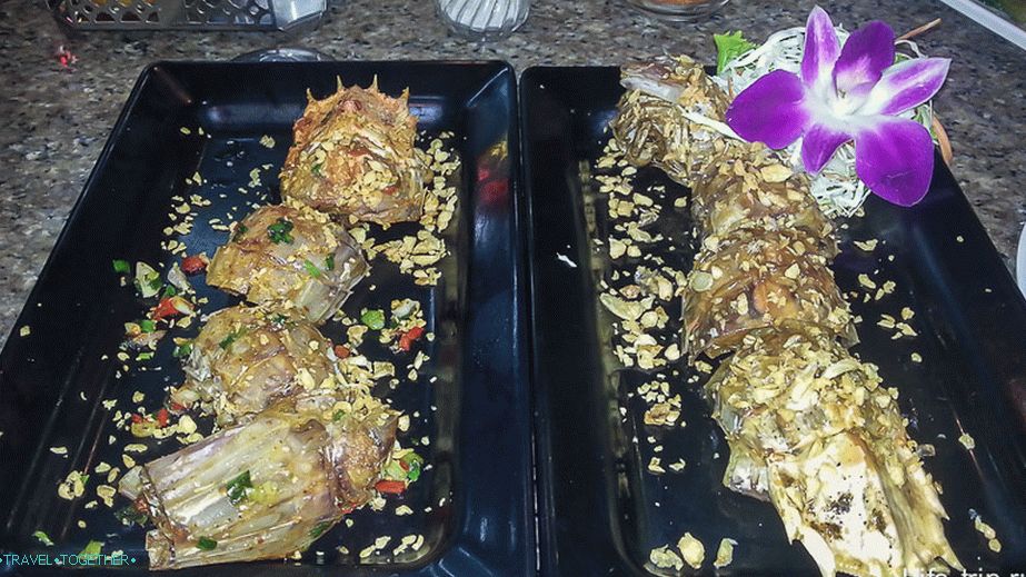 Here are the lobsters themselves, what is there is not clear