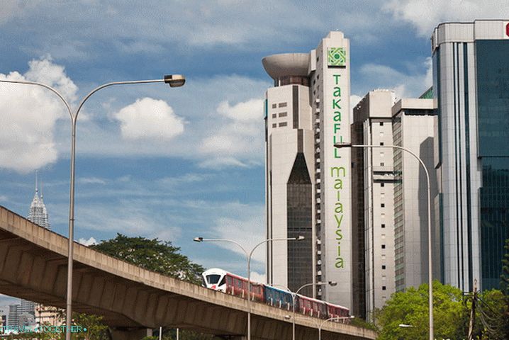 The modern city of Kuala Lumpur