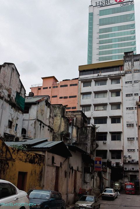 Skyscrapers and hovels are very close