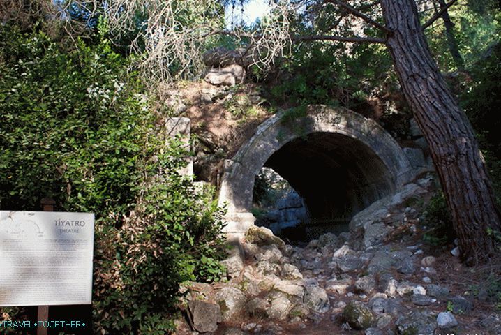 The city of Olympos on the right bank of the river Ulupinar.