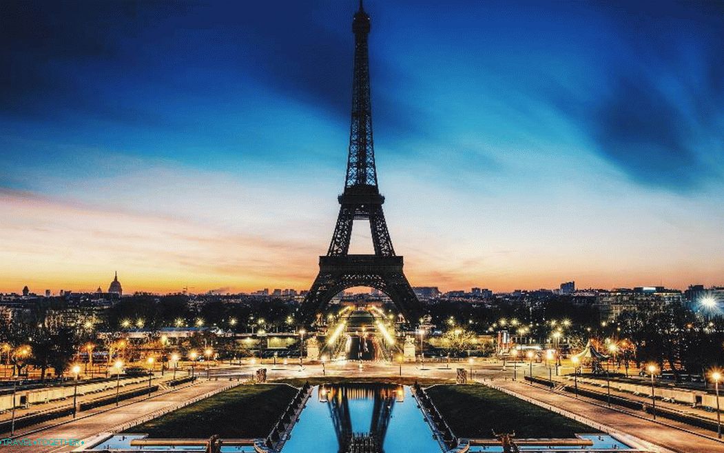 Eiffel Tower at Sunset