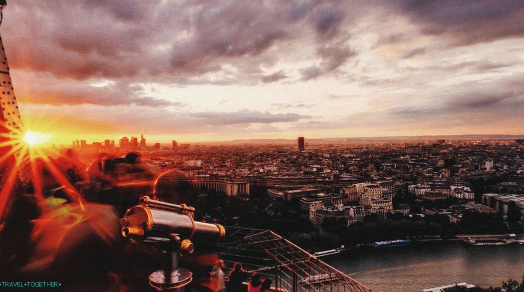 View of Paris from the Eiffel Tower