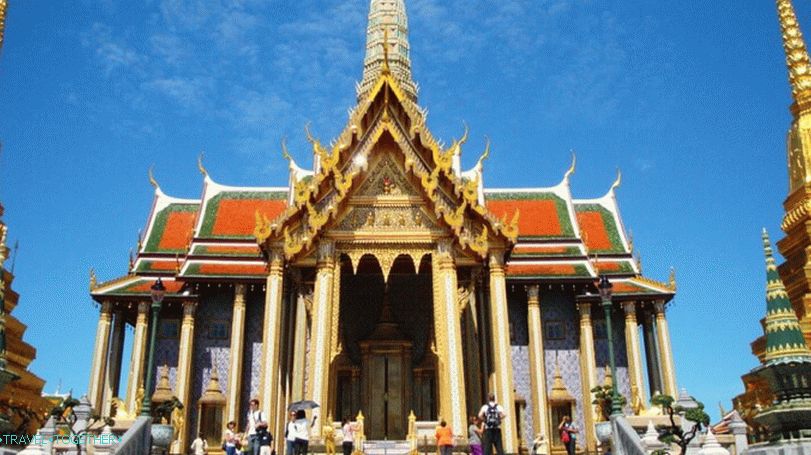 Prasat Phra Thep Bidon at the Royal Palace of Bangkok