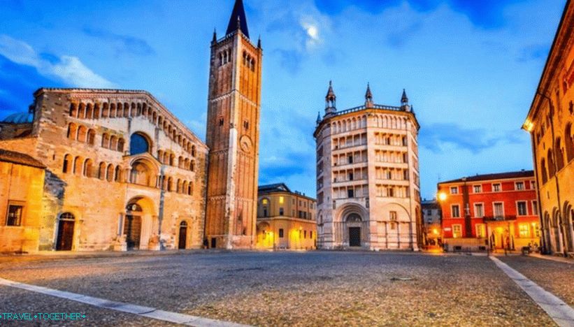 Duomo and Baptistery in Parma