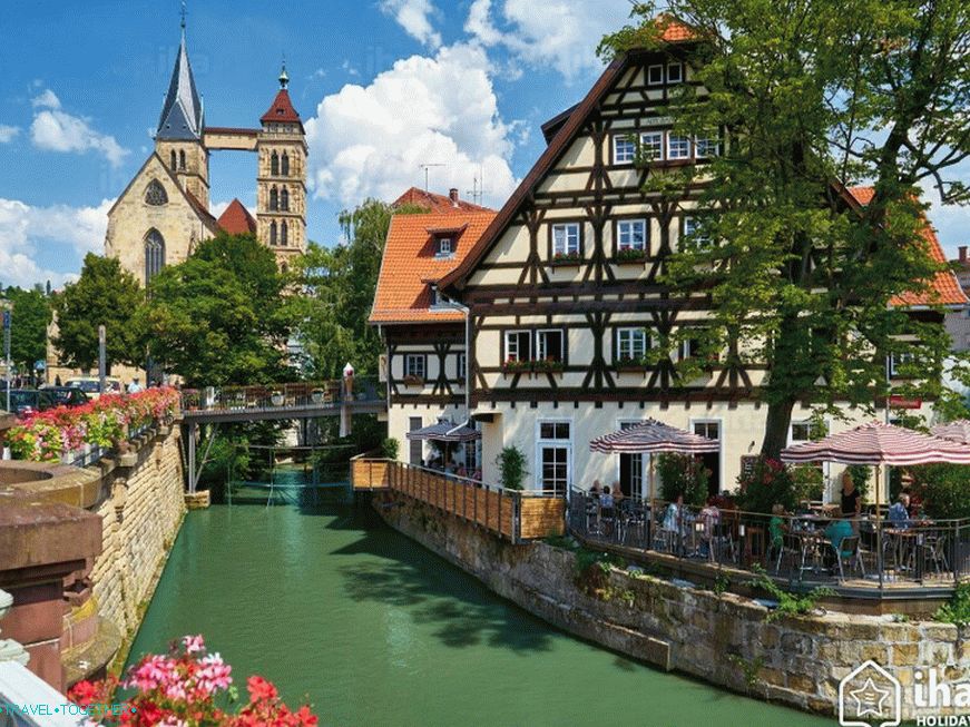 Half-timbered houses in Esslingen