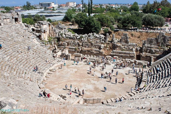 Amphitheater. Mira. Turkey.