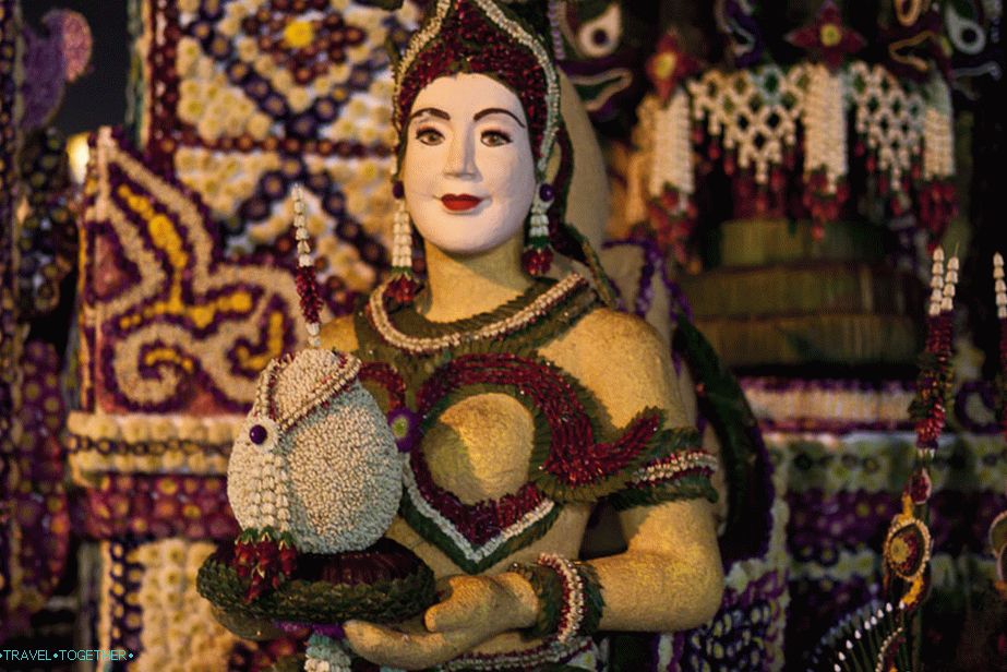 Flower Festival of Thailand, flower figures