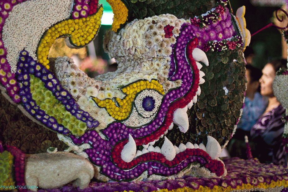 Flower Festival in Chiang Mai, flower figures